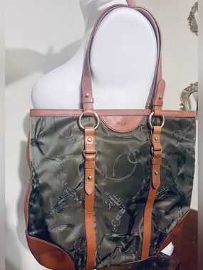 Lauren Ralph Lauren Wellington Equestrian Signature Tote